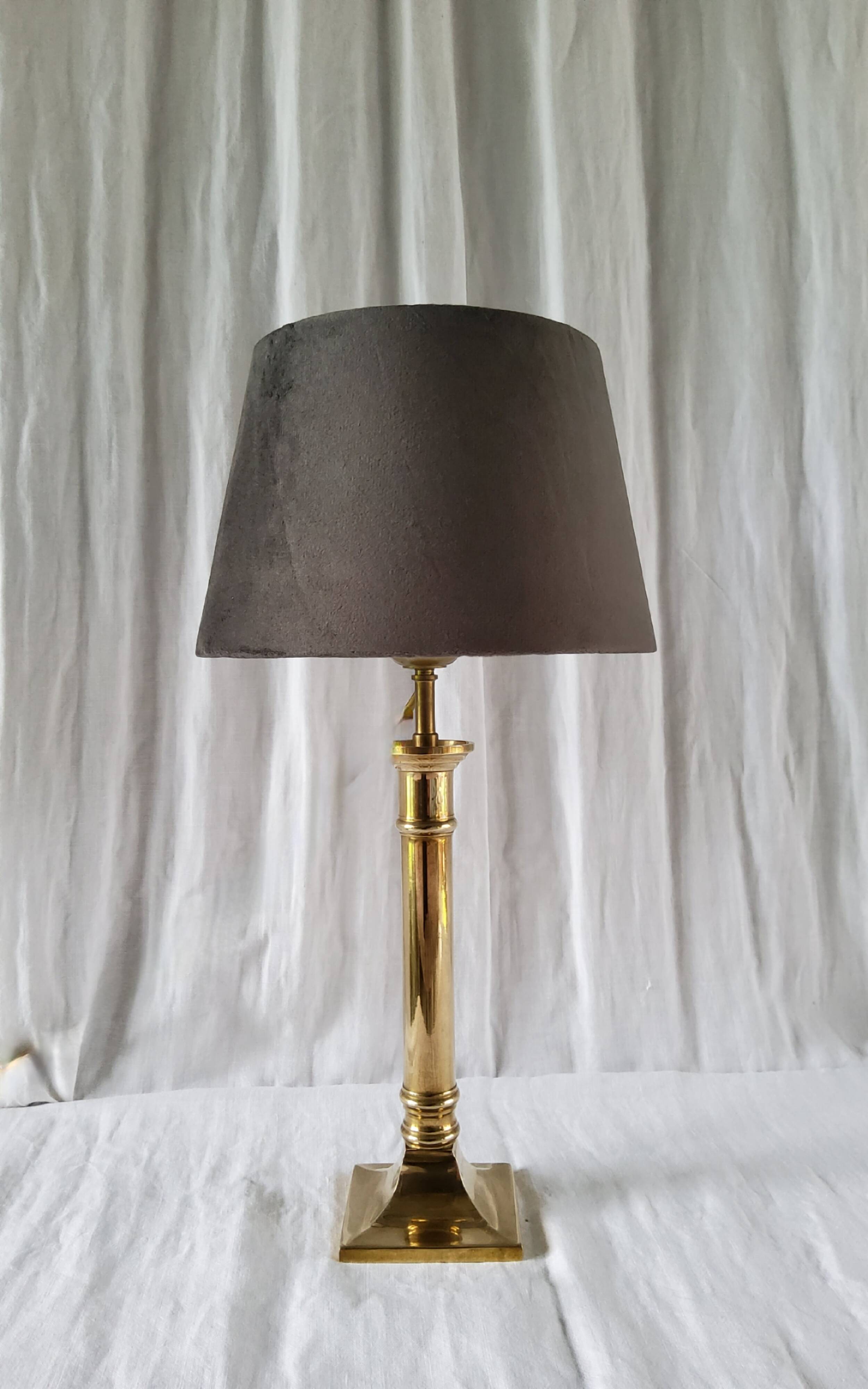 Lampe bougeoir laiton