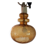 Vintage molded glass pendant light