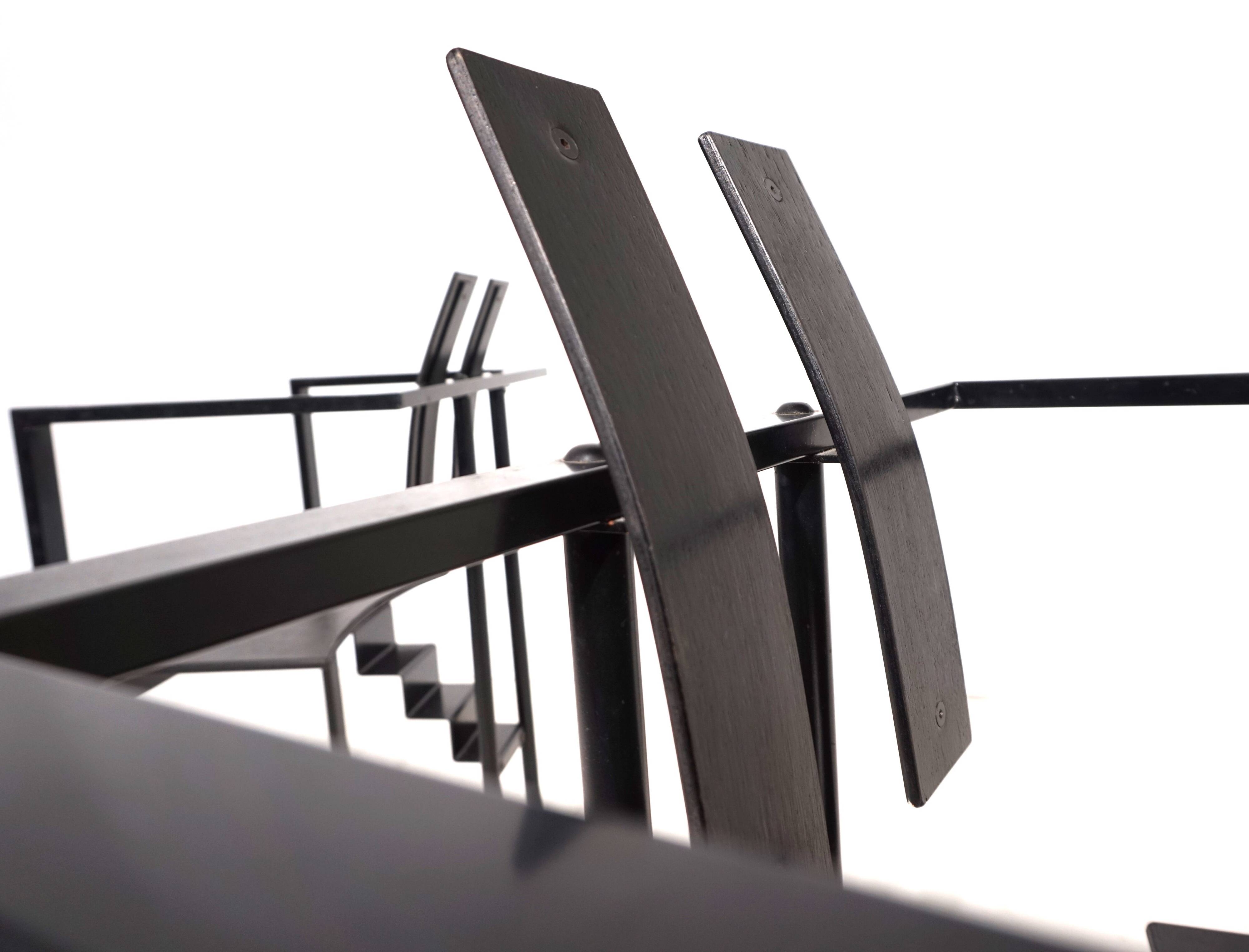 KFF Trix Memphis set of two dining chairs by Karl Friedrich Förster, 1988