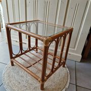 Table Basse D'appoint En Rotin