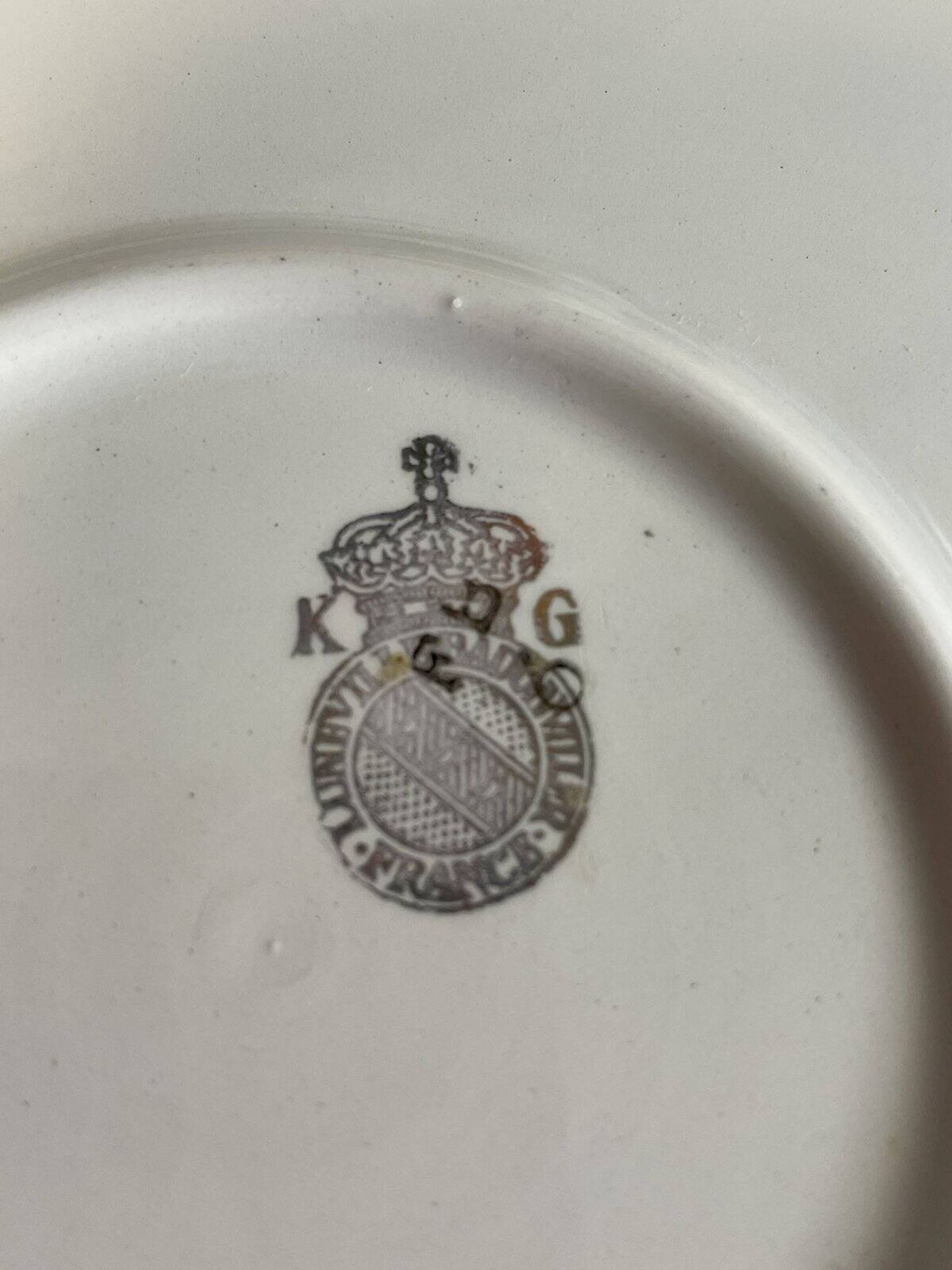 Serving dish KG Lunéville Badonviller diameter 31 cm