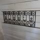 Old cast iron balcony box