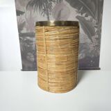 1970 Rattan basket Gabriella Crespi style