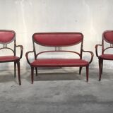 Seat and 2 armchairs 1900 Thonet