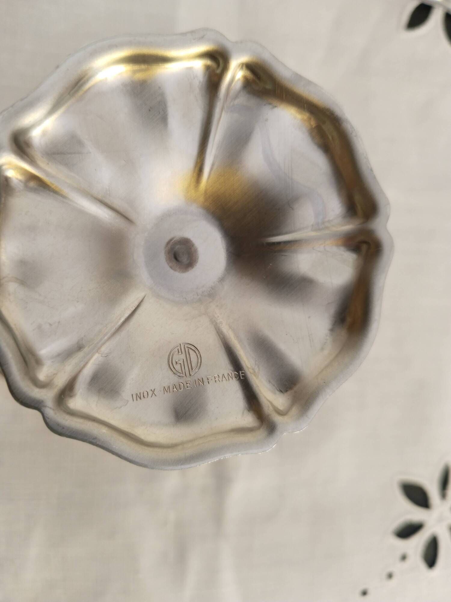 Guy Degrenne ice cream or sorbet cups, 18/10 stainless steel, lot 9