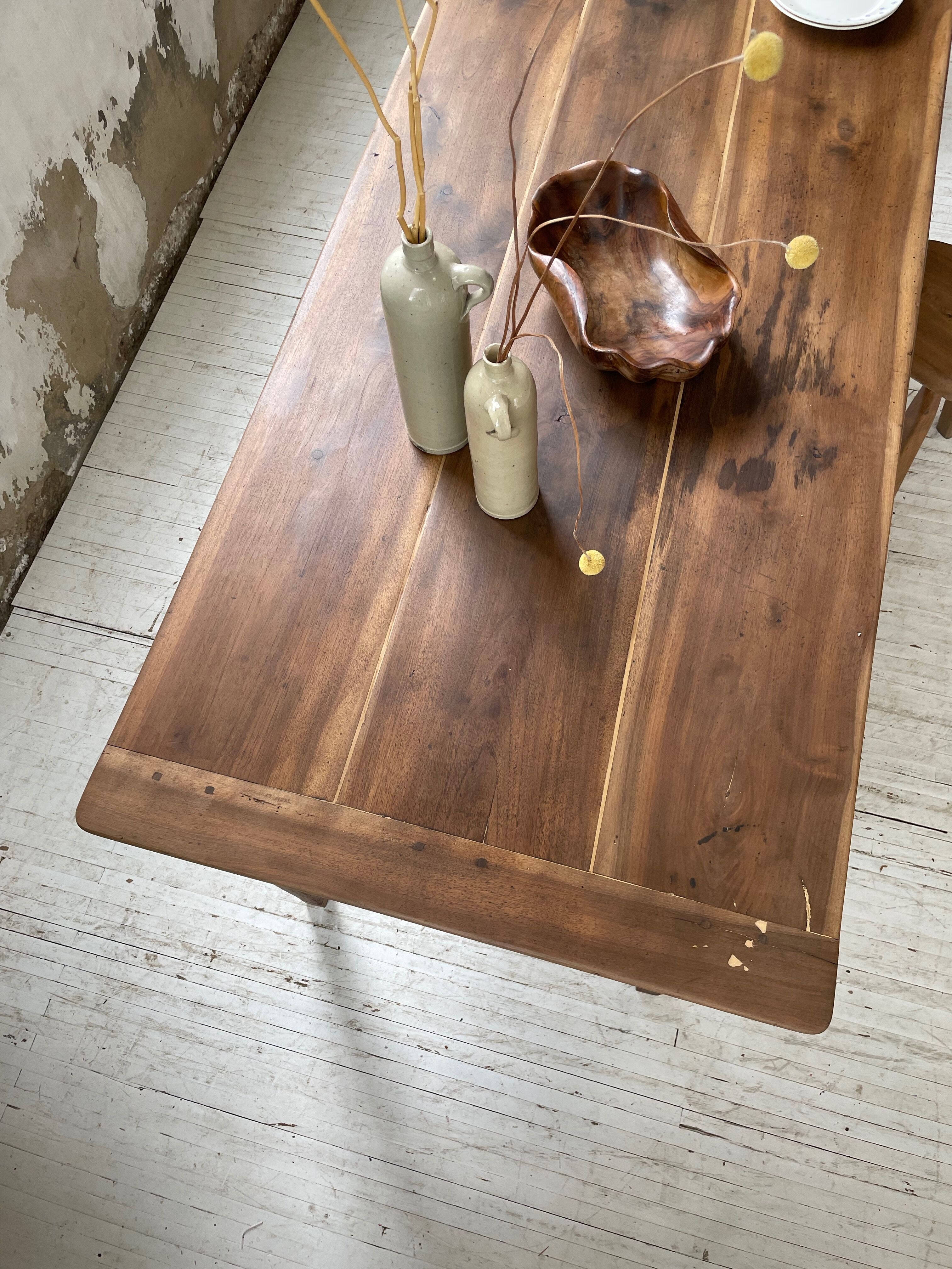 Walnut farm table 190cm
