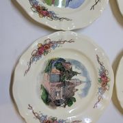 6 Small Dinner Plates Diameter 21 Cm Sarreguemines Obernai Loux