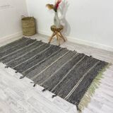 Handmade wool Berber rug 260 X 110 CM