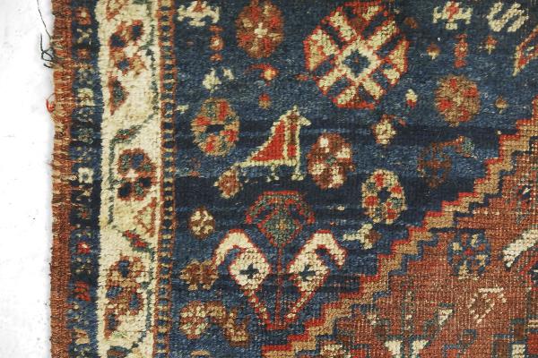 Ancient Persian carpet Shira from the 1880s, 80x120cm.