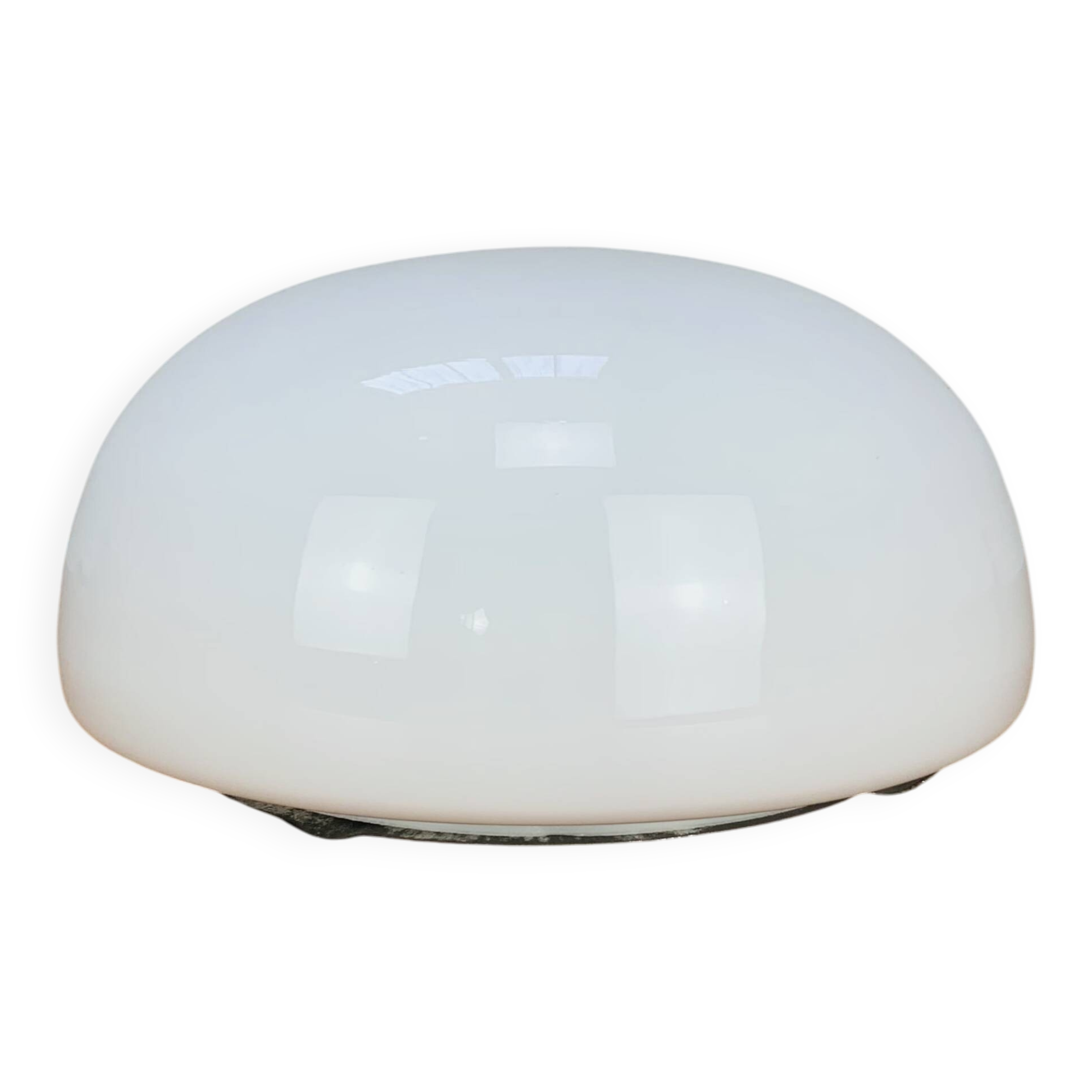 Opaline ball wall lamp made in Italy 20 cm, half sphere, vintage
