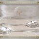 Christofle Spatours, cutlery set, 2-piece stew, silver-plated metal in near new condition.