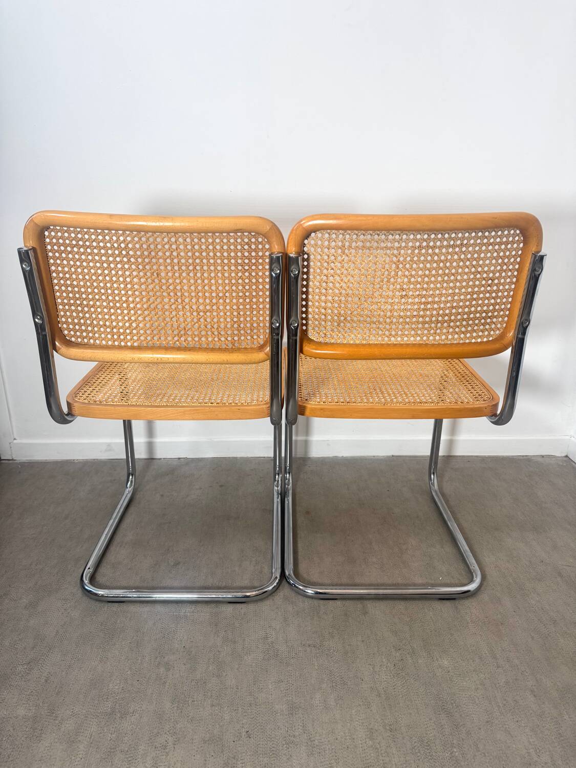 Paire de chaise Cesca Marcel Breuer b32 made in Italy