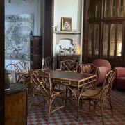 Vintage bamboo dining set in Chippendale style, Italy, year