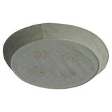 Large Swedish wall/ceiling light from the mid-century in linen and lace, Sweden, 1950s.