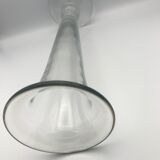 Vintage elongated glass vase 36 cm