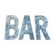 Bar en lettres métalliques vintage