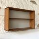 Vintage teak wall bookcase