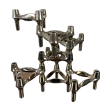 Lot of 8 BMF Nagel 1970 modular candlesticks