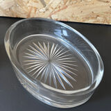 Metal and glass servant tray