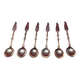 Set of 6 vintage silver-plated mocha spoons – Mark 90