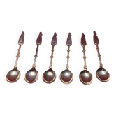 Set of 6 vintage silver-plated mocha spoons – Mark 90