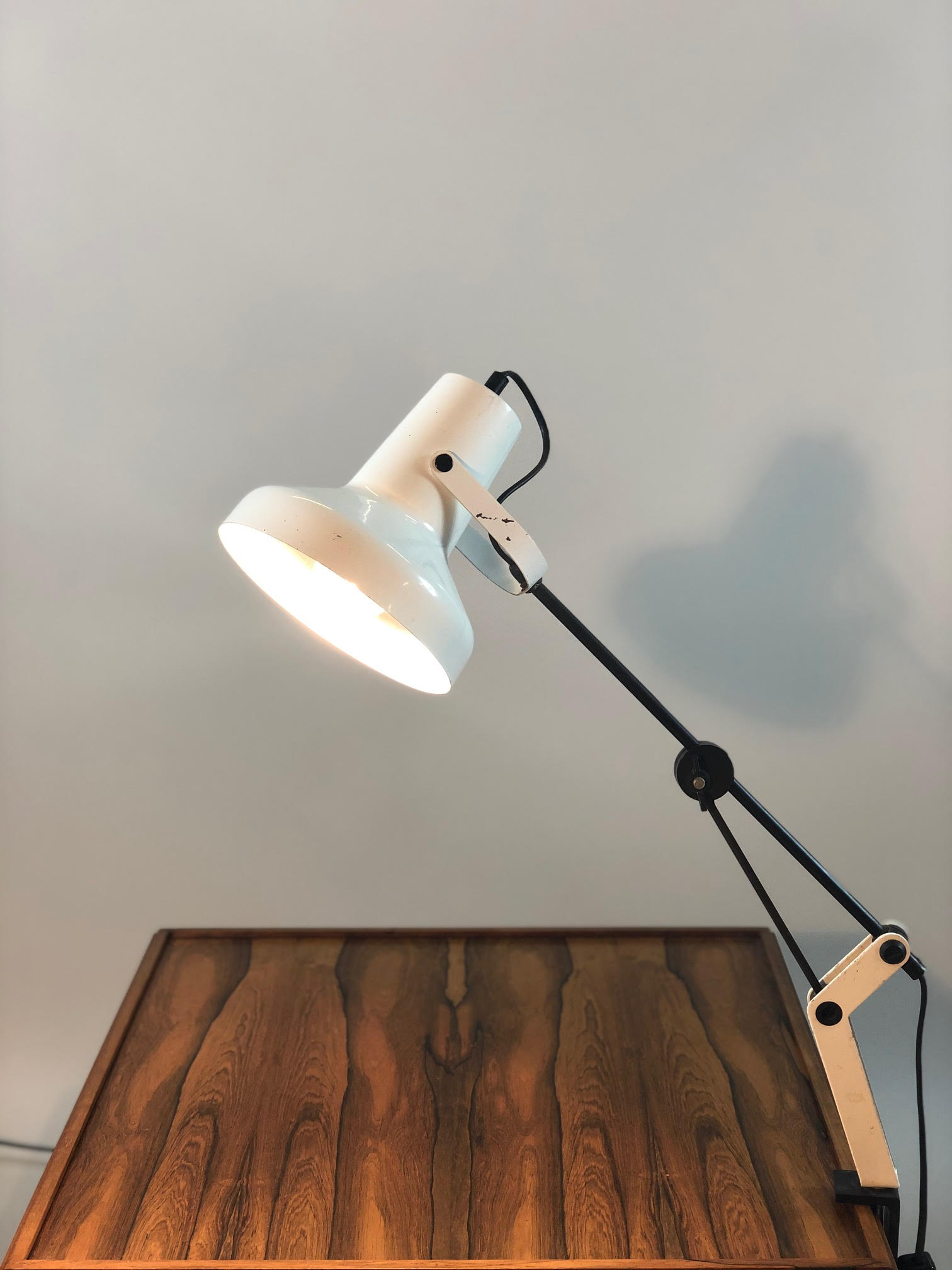 1960s clip-on desk lamp
