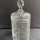 Cut crystal covered pot attributed to Saint Louis