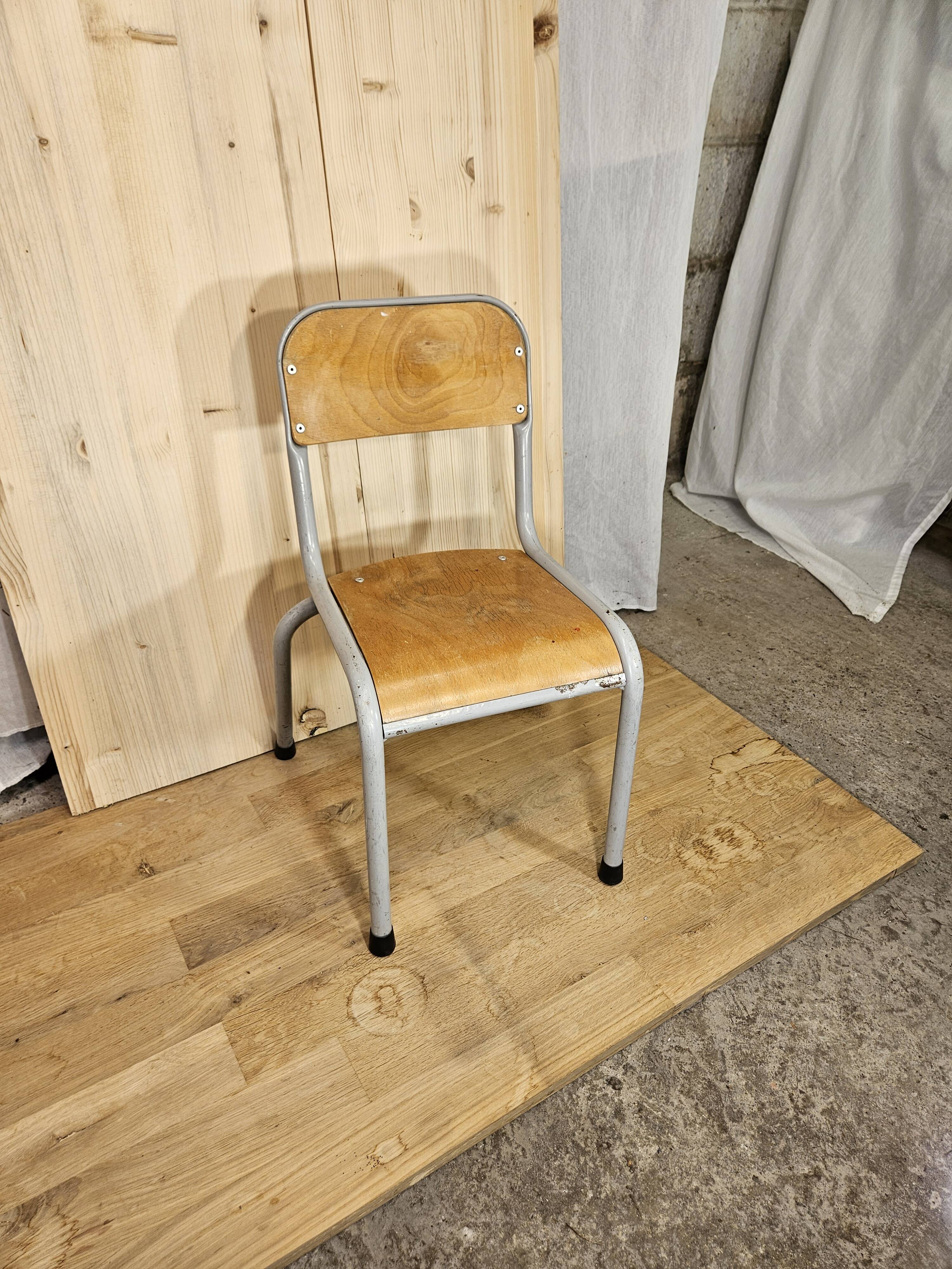 Chaise écolier/ chaise enfant 1970