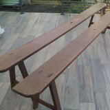 Paire anciens bancs ferme