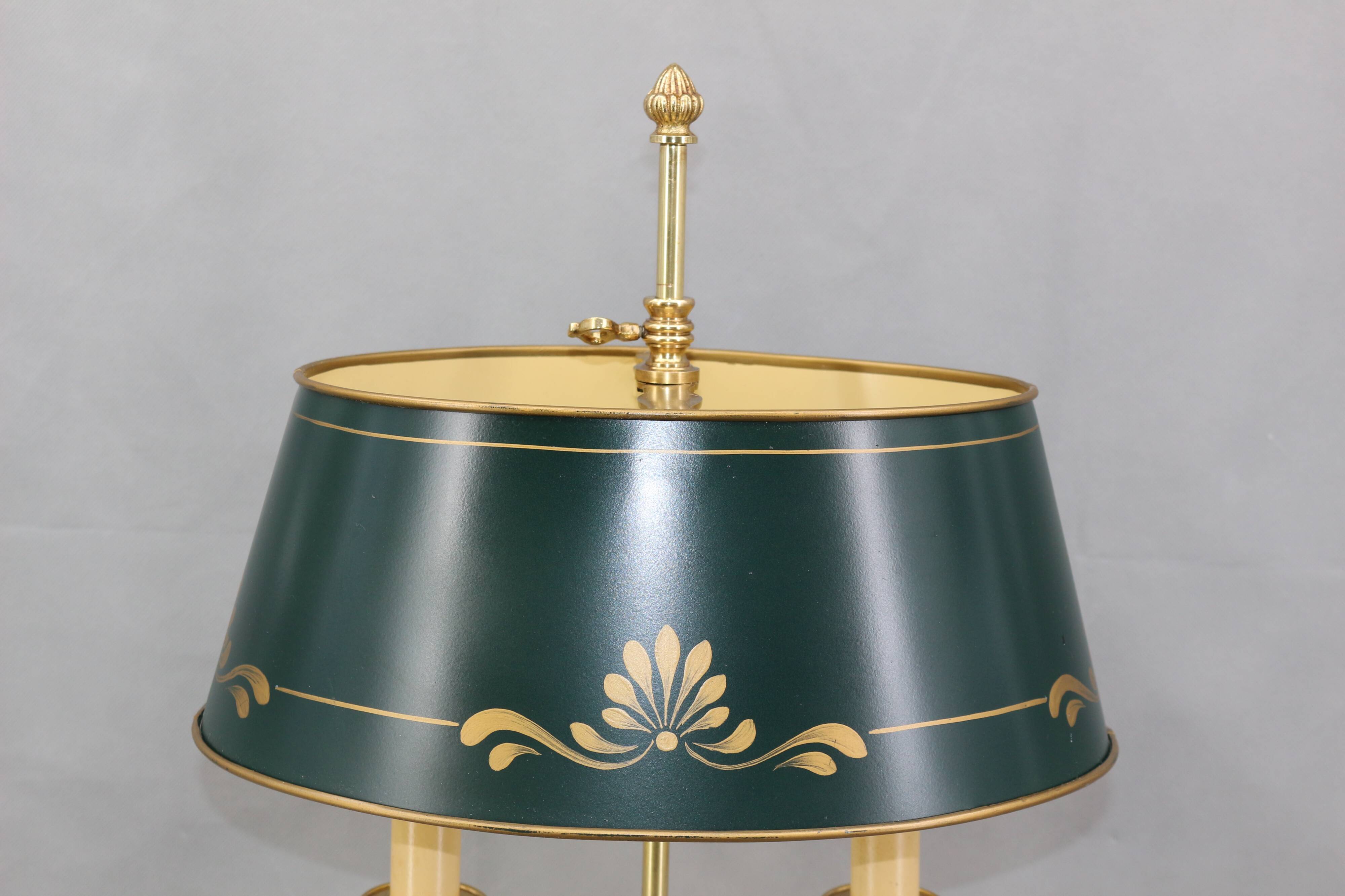 Hot water bottle lamp in solid bronze gilded empire style Lucien Gau