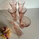 6 Rosaline Twisted Pink Champagne Flutes