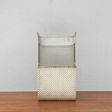 Perforated metal shelf from the mid-century, 1950s.