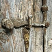Pair of old shutters