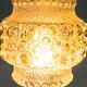 Vintage Scandinavian glass pendant, bubble glass pendant.