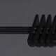 Floor lamp made from black painted metal with balancing arm