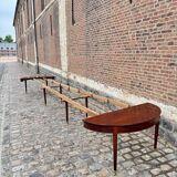 Table de salle à manger en acajou massif d’époque Louis XVI XVIII eme