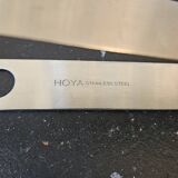 Hoya glacier glass ice bucket with tongs