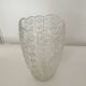 Large Art Deco Style Cut Crystal Glass Vase - Vintage
