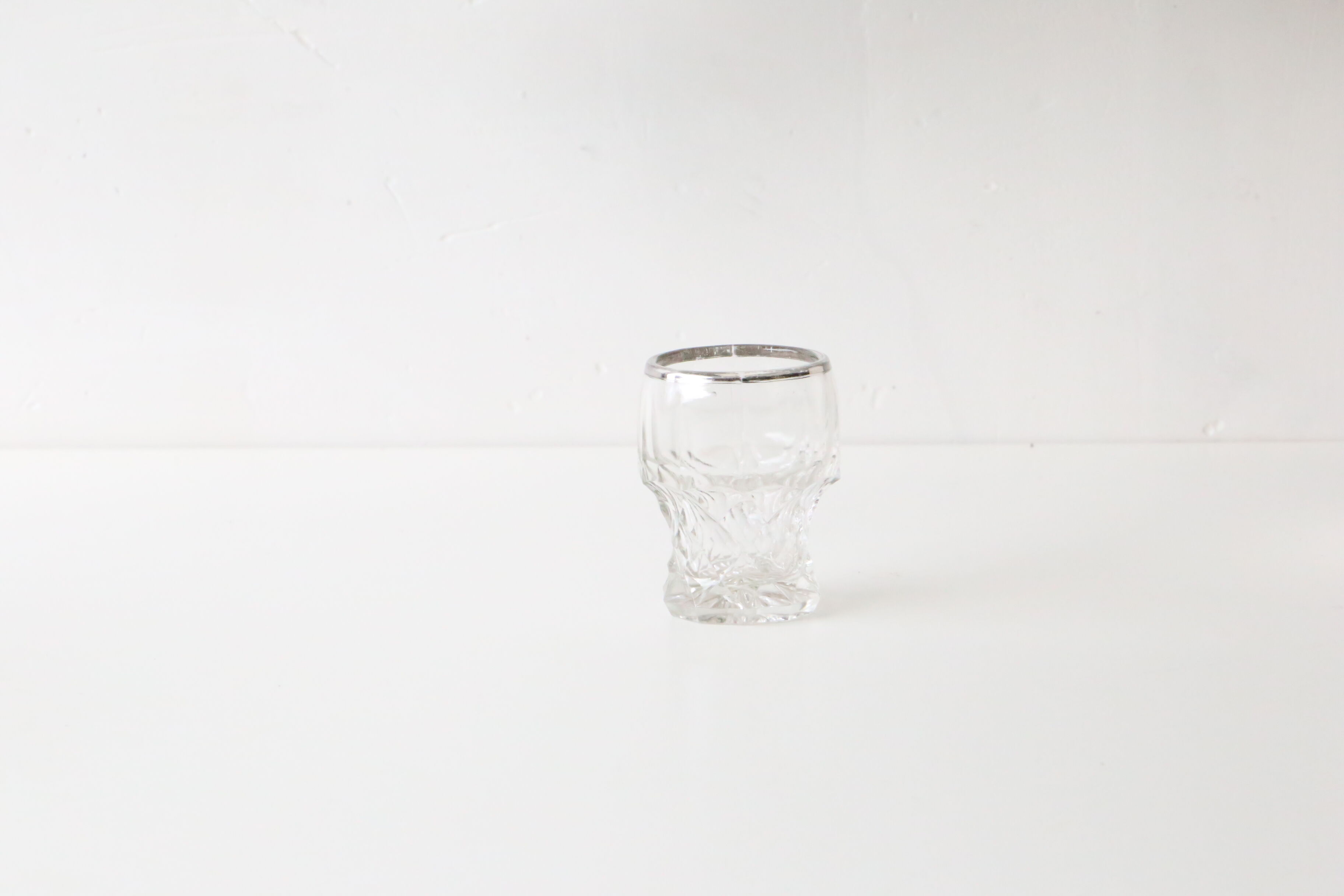 Moulded glass vase