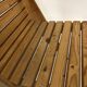 Wooden garden chair folding from the 70s in the Netherlands