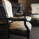 Bench and chairs style Napoleon III