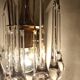 Paire de lampes en cristal. Italie, années 1970.
