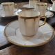 Limoges gilt porcelain coffee set — 6 cups