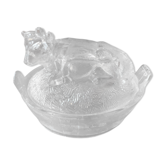 Glass cow butter