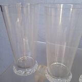 Serie 5 verres Daum cristal filigrané