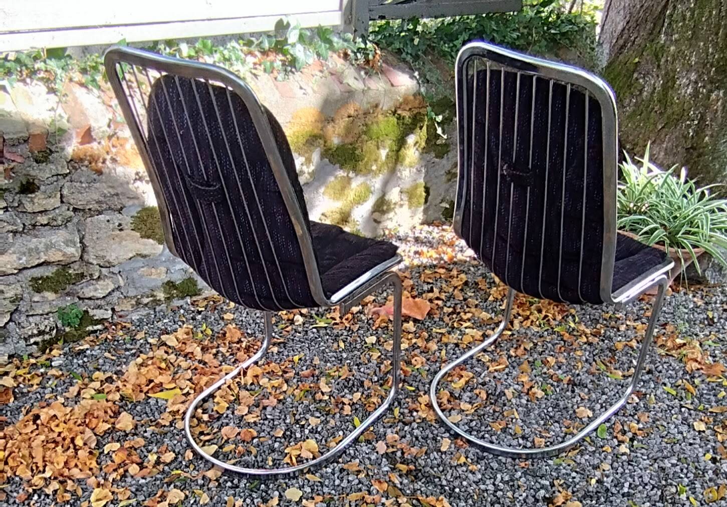 Paire de chaises gastone rinaldi. 70/80