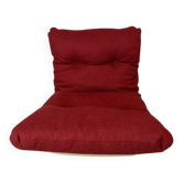 Vintage red shell lounge chairs from the 70s mid-century retro.
