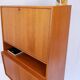 Commode en teck style années 60/70, avec bar, style rétro années 60/70.