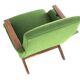 mid century teak Armchair 'Breda' | - fully restored + new upholstery