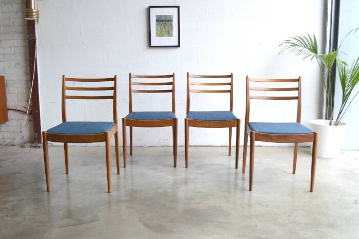Set of four chairs by the English house G-Plan.